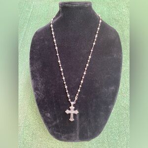 Silver Rosery Necklace